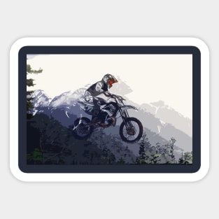 Mountain Run - Motocross Racer Sticker